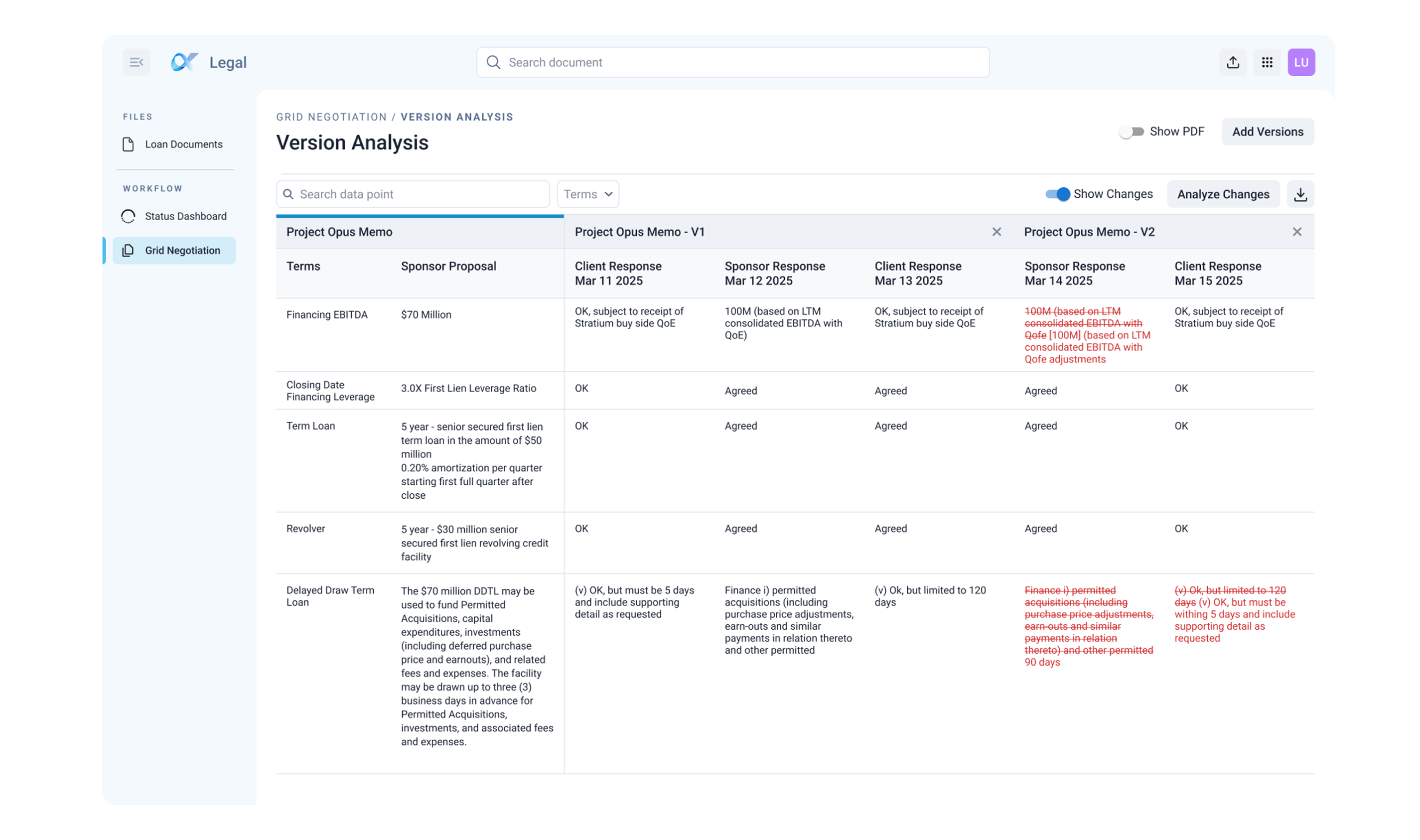 Term Grid Tool Interface