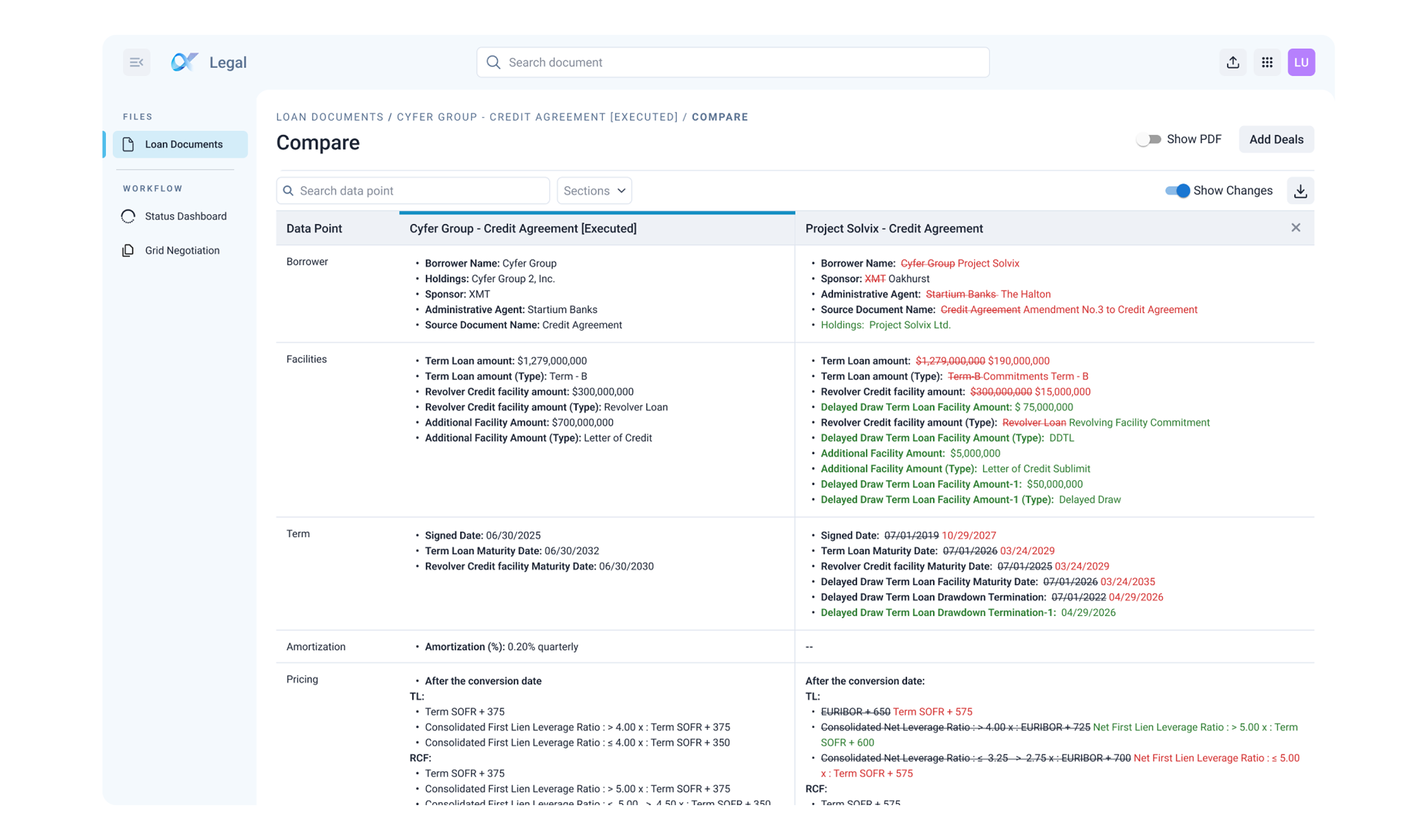 Term Grid Tool Interface
